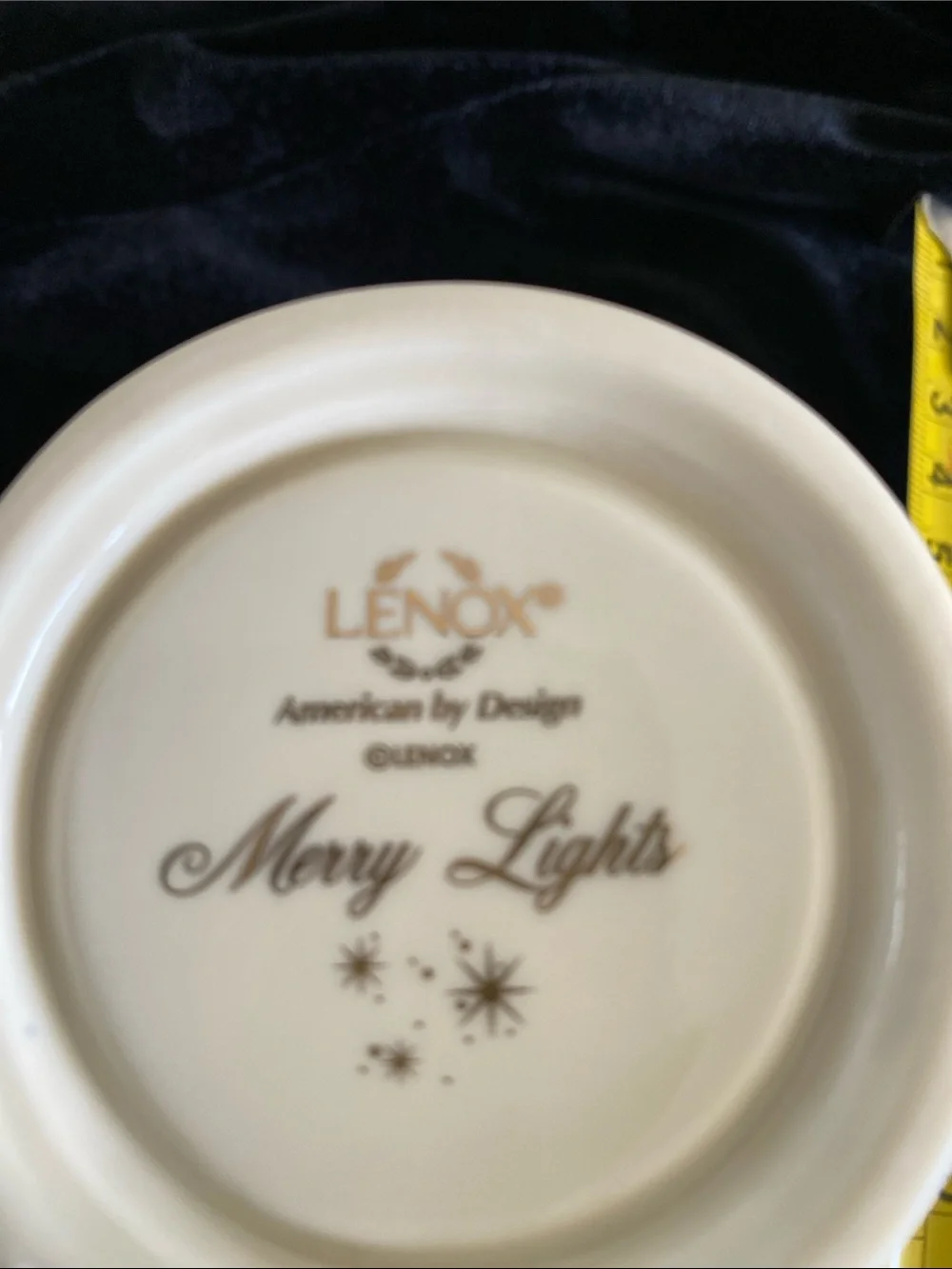 Lenox Cream 'Merry Lights' Angel Votive